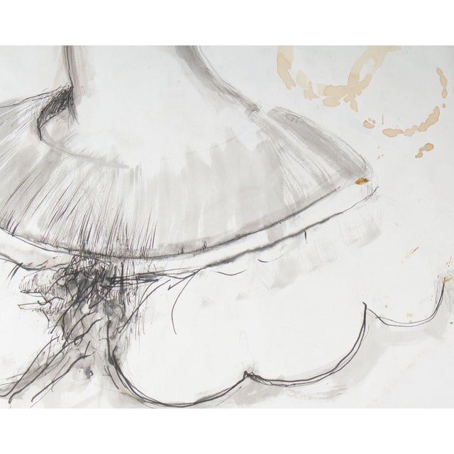 Abstract “Queen Mariana by Diego Velázquez” Mixed Media Painting by James L. Bruch For Sale - Image 3 of 8