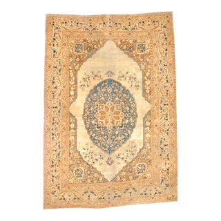 Antique Persian Haji Jalili Tabriz Rug 3’10" X 5’7" For Sale