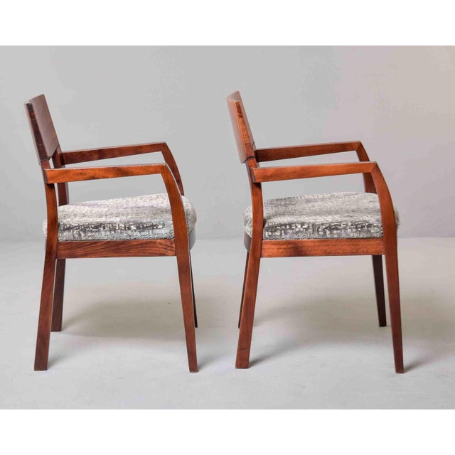 Sienna Pair of Art Deco Style Mahogany Armchairs For Sale - Image 8 of 12