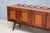 1950s Italian Modern Walnut and Leather Sideboard with Undulating Cornice, 1950s For Sale - Image 5 of 16