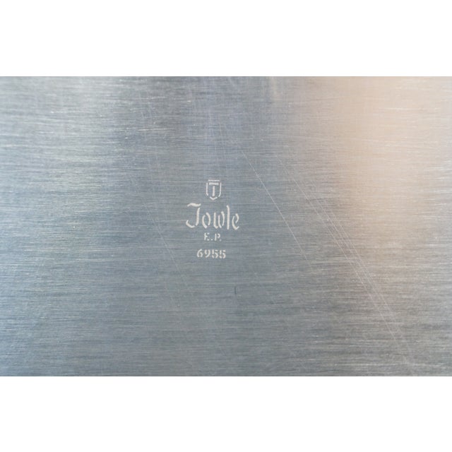 Late 20th Century Very Large Towle 6955 Grand Duchess Oval Silverplate Serving Platter Tray 30" For Sale - Image 10 of 13