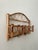 1970s Vintage Boho Scorched Bamboo Wall Shelf Organizer Catchall For Sale - Image 5 of 6