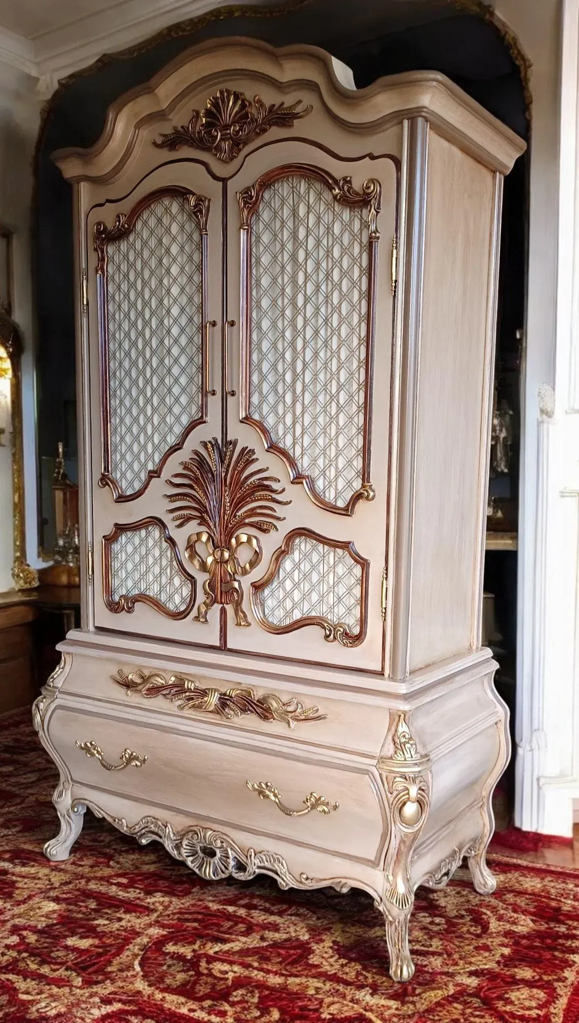 1960s Hollywood Regence Armoire by Glen Traditions | Chairish