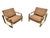 Thayer Coggin Vintage Thayer Coggin Flat Bar Brass Arm Chairs - Set of 2 For Sale - Image 4 of 9
