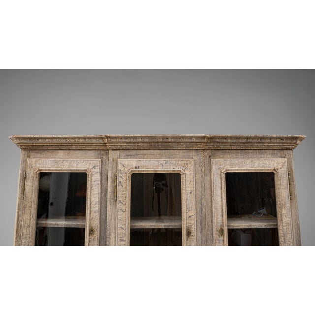 Wood 1890s French Provincial Oak Vitrine For Sale - Image 7 of 18