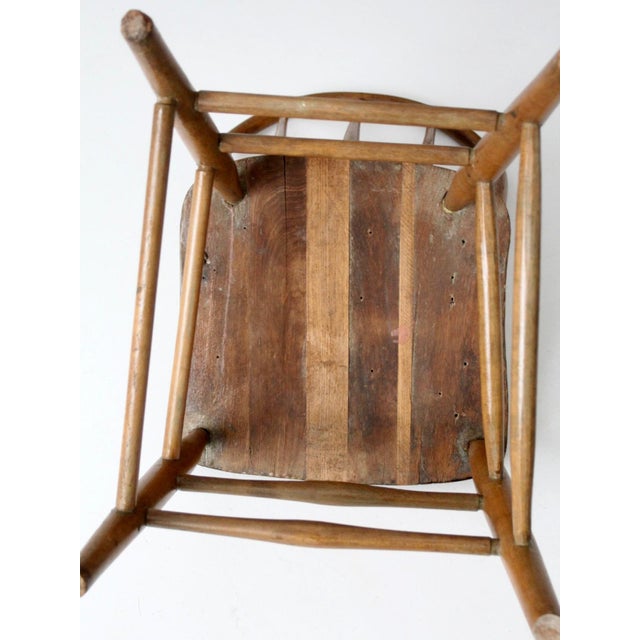 Vintage Windsor Style Spindle Back Chair For Sale - Image 9 of 13