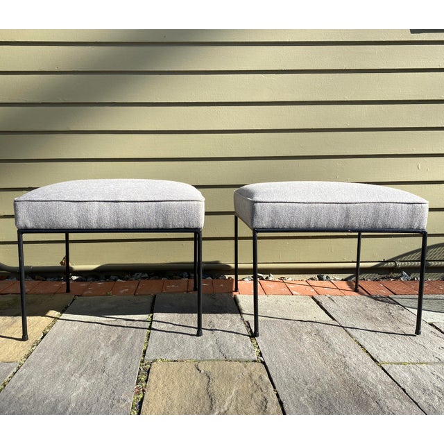 Mid-Century Modern 1960s Paul McCobb Hairpin Stools - a Pair For Sale - Image 3 of 7