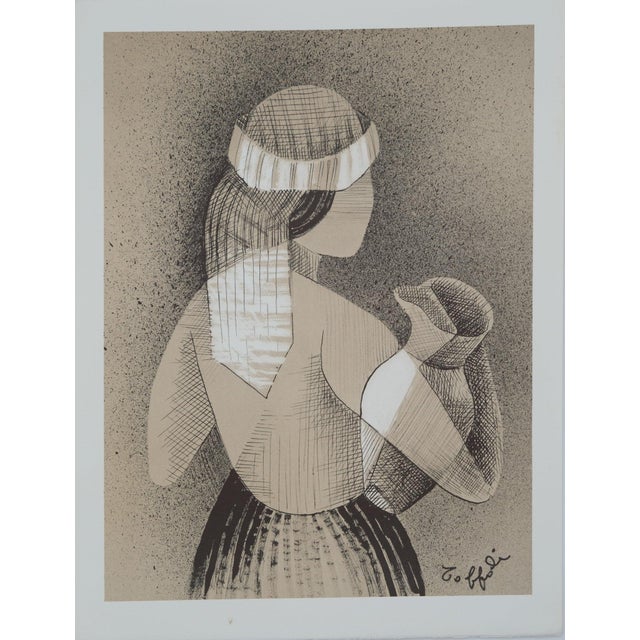 Louis Toffoli, Jeune femme au pot de lait, Lithograph For Sale - Image 7 of 7