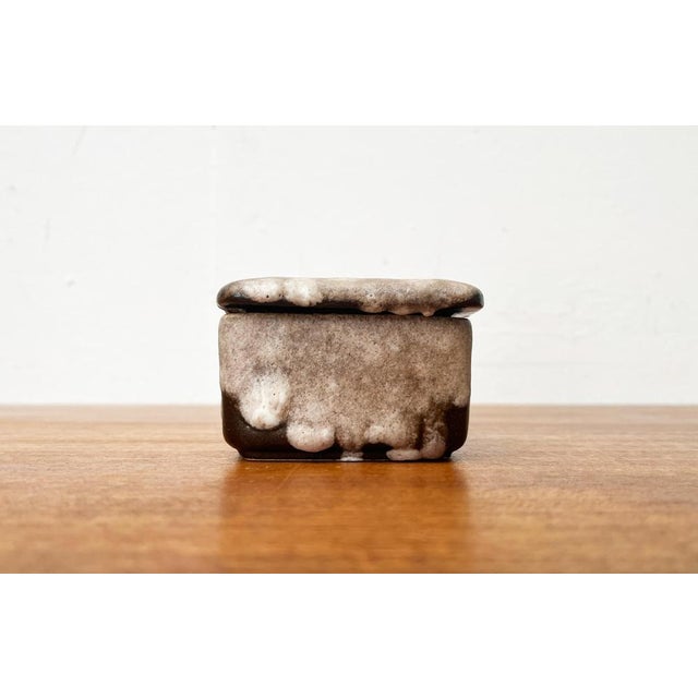Ceramic Mid-Century West German Pottery WGP Fat Lava Box with Lid, 1960s For Sale - Image 7 of 18