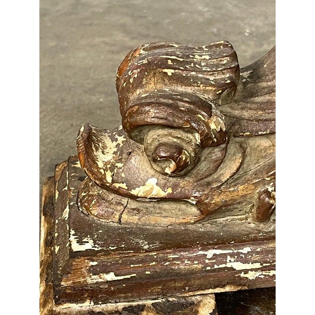 Bronze 19th C. Italian Giltwood Tripod Table W/ Glass Top For Sale - Image 8 of 18