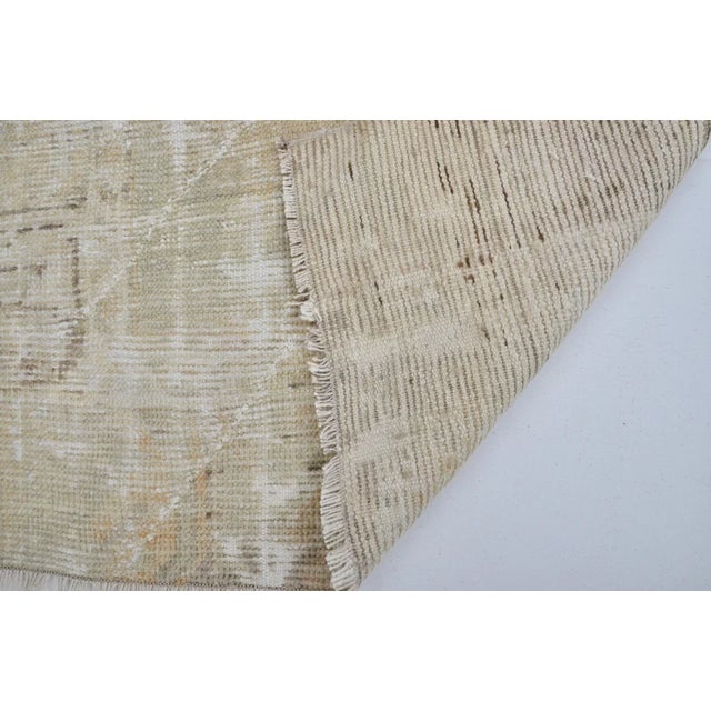 1950s Small Oushak Floral Carpet For Sale In Phoenix - Image 6 of 10