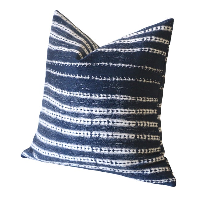 Indigo Mudcloth Style Pillow Cover 20x20 Chairish