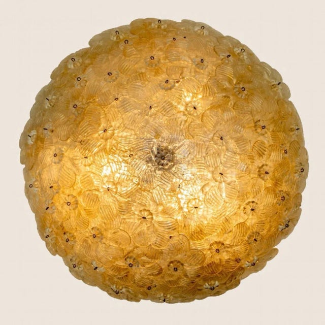 Flower Wall Lights attributed to Barovier & Toso, 1990s, Set of 2 For Sale - Image 16 of 18