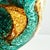 Turquoise Amber Glass Bowl by Mdina, 1970s For Sale - Image 10 of 11
