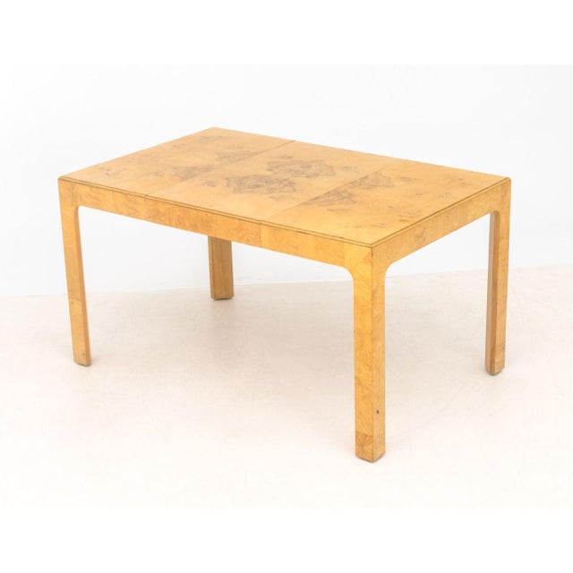 Modern Oyster Walnut Extending Dining Table For Sale - Image 4 of 9