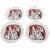Vintage After Fernand Leger French Limoges Porcelain Plates, Set of Four in Acrobat Series For Sale
