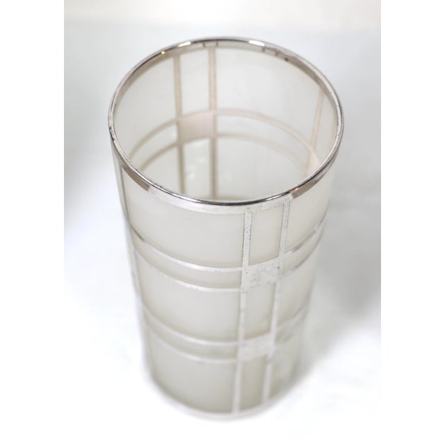 1930s Fostoria Silver Overlay Art Deco Bar Cocktail Set- 13 Pieces For Sale In New York - Image 6 of 11