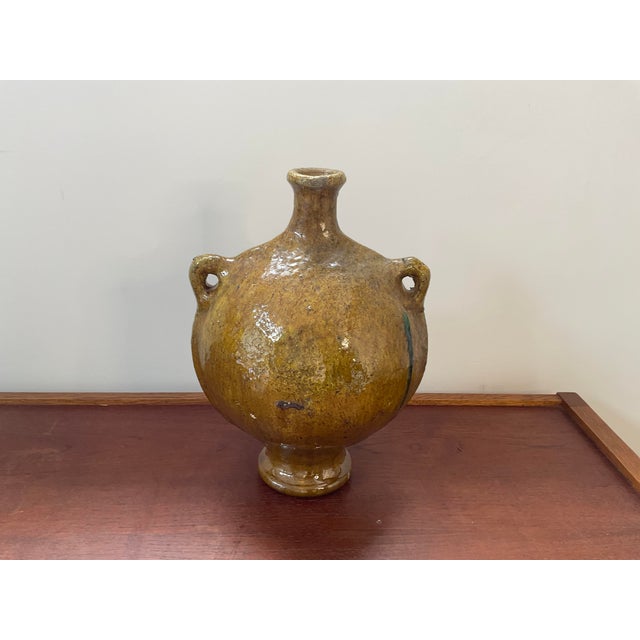 1980s Moroccan Vessel in Yellow For Sale - Image 9 of 18