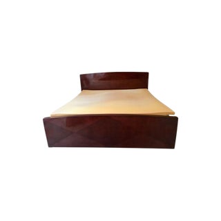 Mid-Century Modern Michael Vanderbyl Archetype Collection Queen Bedframe For Sale