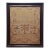 Antique 1824 Needlework Sampler Adam & Eve Emma Jeff Age 10 Folk Art 19th C For Sale