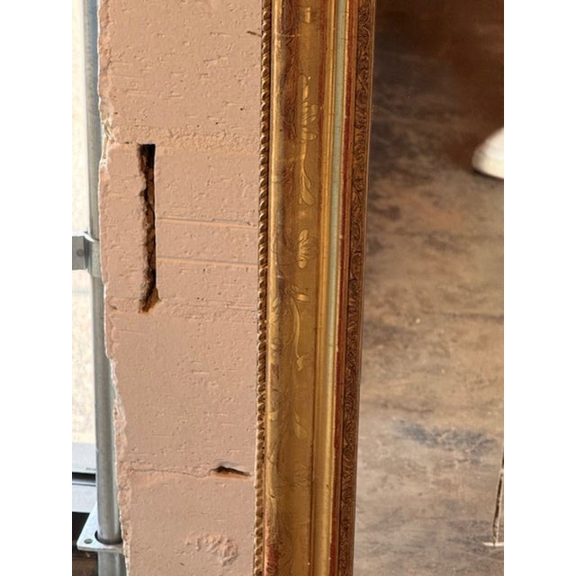 19th Century 19th C. French Louis XVI Giltwood Mirror For Sale - Image 5 of 8