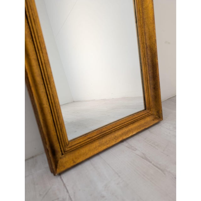 Vintage Mirror in Gilded Wooden Frame, 1970 For Sale - Image 6 of 10