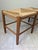 Rustic Vintage Woven Rush Two-Seat Bench For Sale In Chicago - Image 6 of 7