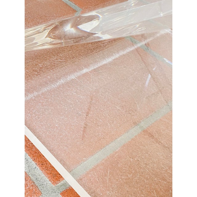 Acrylic Glass Zig Zag Chairs, Set of 2 For Sale - Image 15 of 18