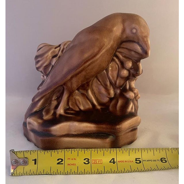 1940s Rookwood Art Pottery Raven Bookends- Set of 2 For Sale - Image 11 of 11