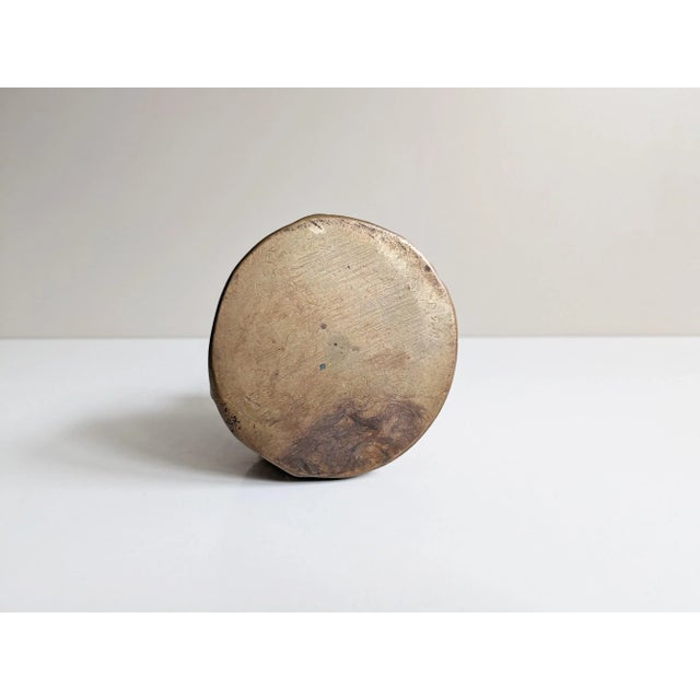 Metal German Bronze Vase by Horst Dalbeck, 1970s For Sale - Image 7 of 10