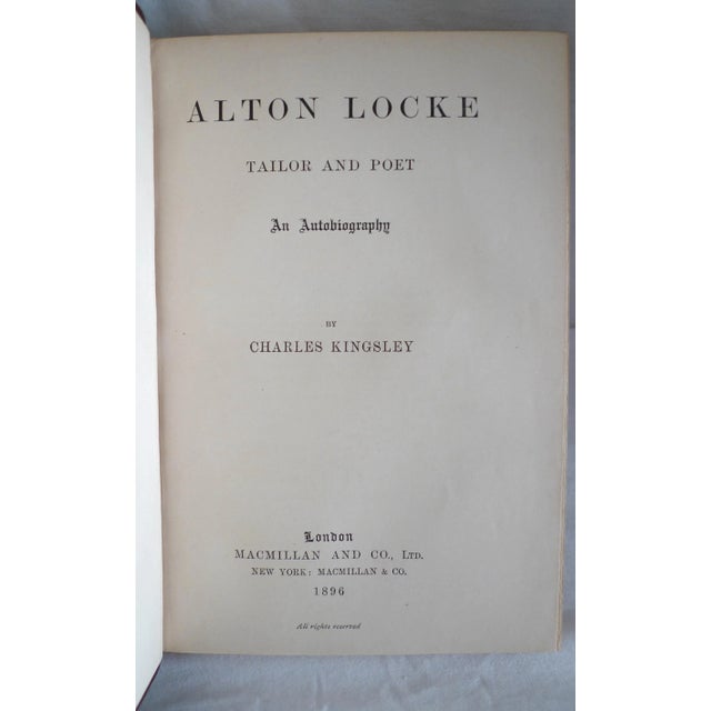 Late 19th Century Late 19th Century Leather Volumes, Charles Kingsley's Works - 5 Books For Sale - Image 5 of 8
