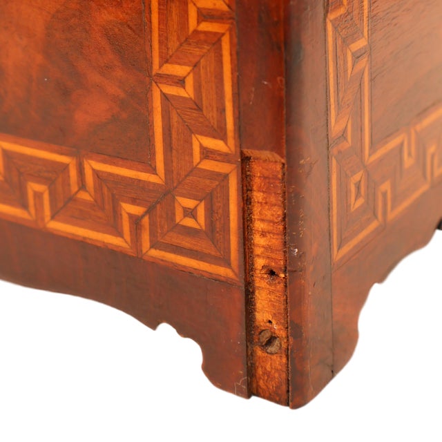 Early 19th Century Inlaid Mahogany Box With Marquetry Detail, English, Ca. 1820 For Sale - Image 13 of 14