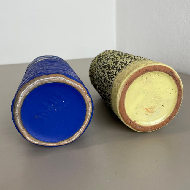 Fat Lava Ceramic Pottery Vase from Veb Haldensleben, GDR Germany, 1970s For Sale - Image 18 of 18