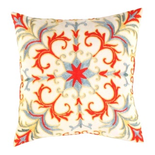 Pasargad DC Turkish Suzani Design Pillow For Sale