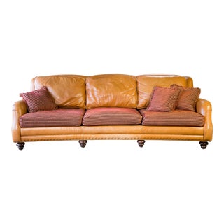 1990s Hancock and Moore 'Sundance' Equestrian Saddle Leather Sofa For Sale