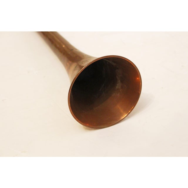 Copper Mid-Late 19th Century English Copper & Brass Coaching Horn For Sale - Image 8 of 9