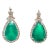 6.22 Ct Natural Pear Shape Emerald Earrings - 2 Pieces For Sale