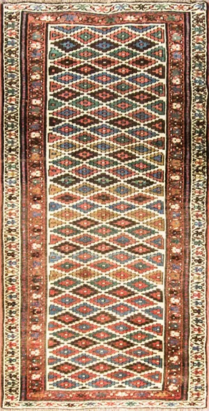 3'2" X 6'6"Antique Northwest, Kurdish Oriental Rug,, #17082