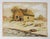 Rustic Early 20th Century Coastal Cabin With Lobster Traps Watercolor Painting For Sale - Image 3 of 3
