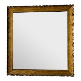 Vintage French Style Giltwood Wall Mirror, C. 1940–1955 For Sale