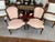 Great pair of Antique 18th Century Walnut French Louis XV-style Armchairs, known as Fauteuils, featuring carved dark wood...