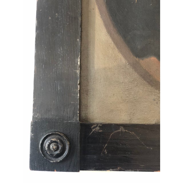 Antique Original Lady Oil Painting: Large 19th Century Baroness Portrait For Sale - Image 6 of 12