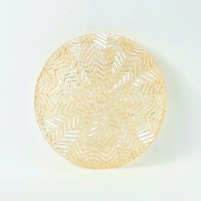 Metal Mid-Century Art Deco Geometric Glass Wall Lights from Limburg, Germany, 1970s, Set of 2 For Sale - Image 7 of 10