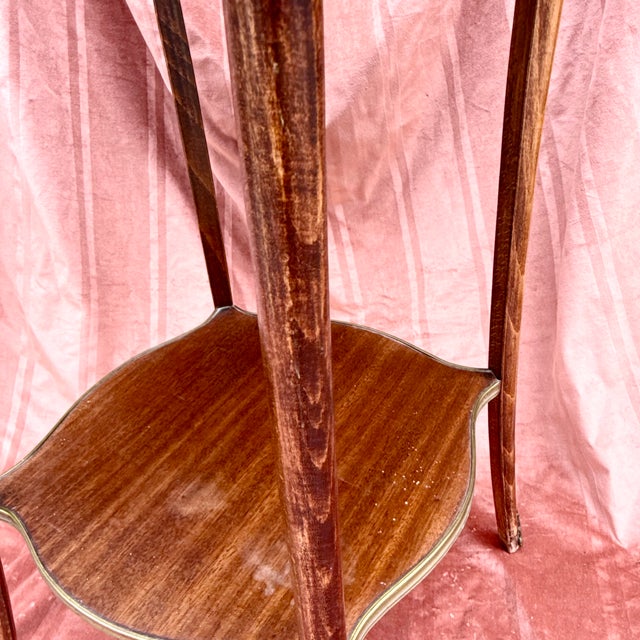 Wood Antique Art Nouveau Side Table For Sale - Image 7 of 18