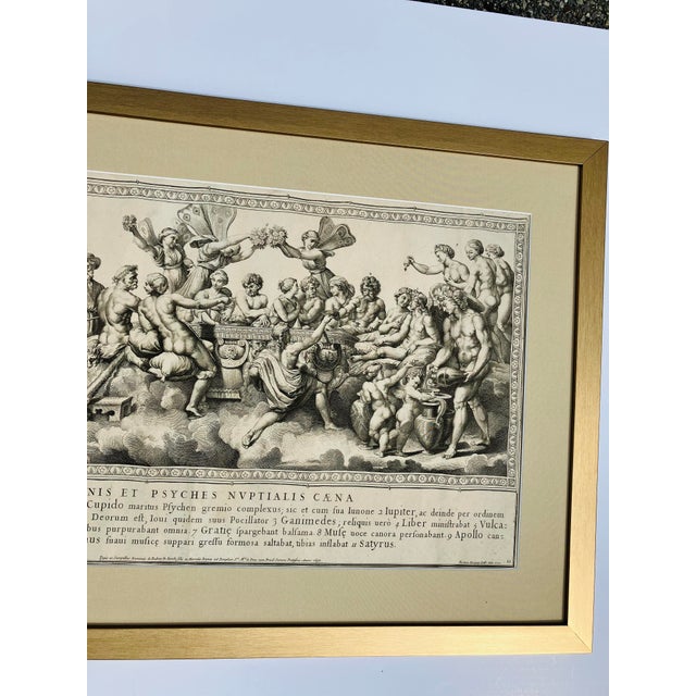French 17th Century Engraving Dated 1693, Framed For Sale - Image 3 of 6