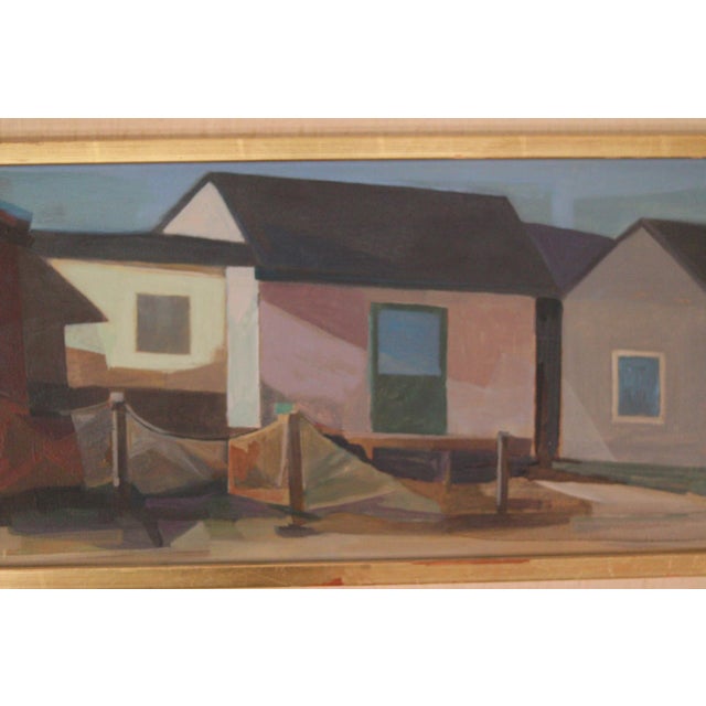 Ragnar Ring, Grötviks Sjöbodar, Söndrum, 1968, Oil on Panel, Framed For Sale - Image 9 of 13
