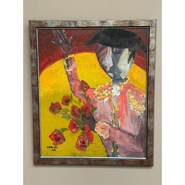 Gösta Lewin, Matador, 1969, Oil Painting on Canvas, Framed For Sale - Image 15 of 18