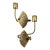 Pair of Hollywood Regency Solid Brass Curtain Tiebacks For Sale