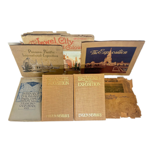 1910s Related Softcover Wraps and Hardcover Books, the Panama-Pacific Exposition at San Francisco; Views, Art, Galleries - 6 Pieces