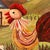 Mid-Century Modern Original Rooster Painting by Miami Artist Nuria Mesa "Gallito Kikirikí" For Sale - Image 3 of 12